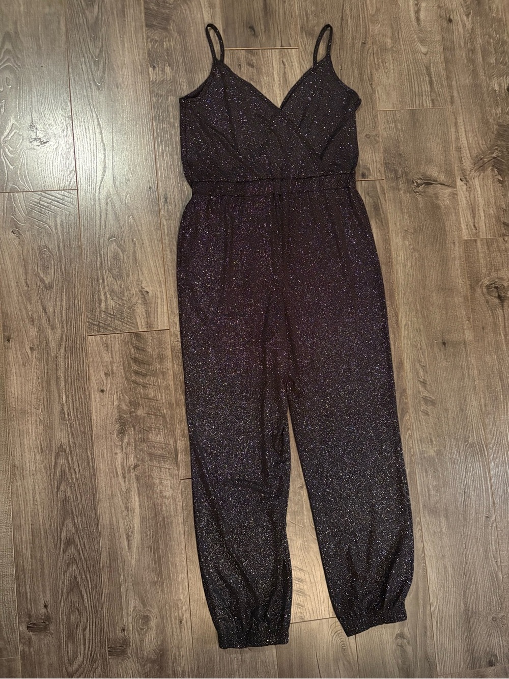 Rachel Zoe Jumpsuit Metallic Sparkle Shimmer